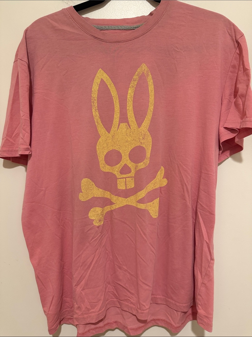 Psycho Bunny Men's rust Graphic Tee with Logo
